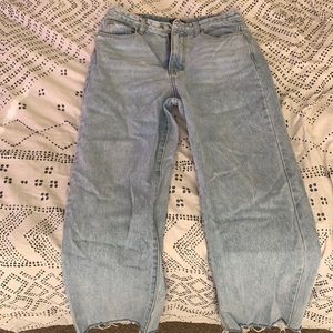 Light washed straight leg jeans